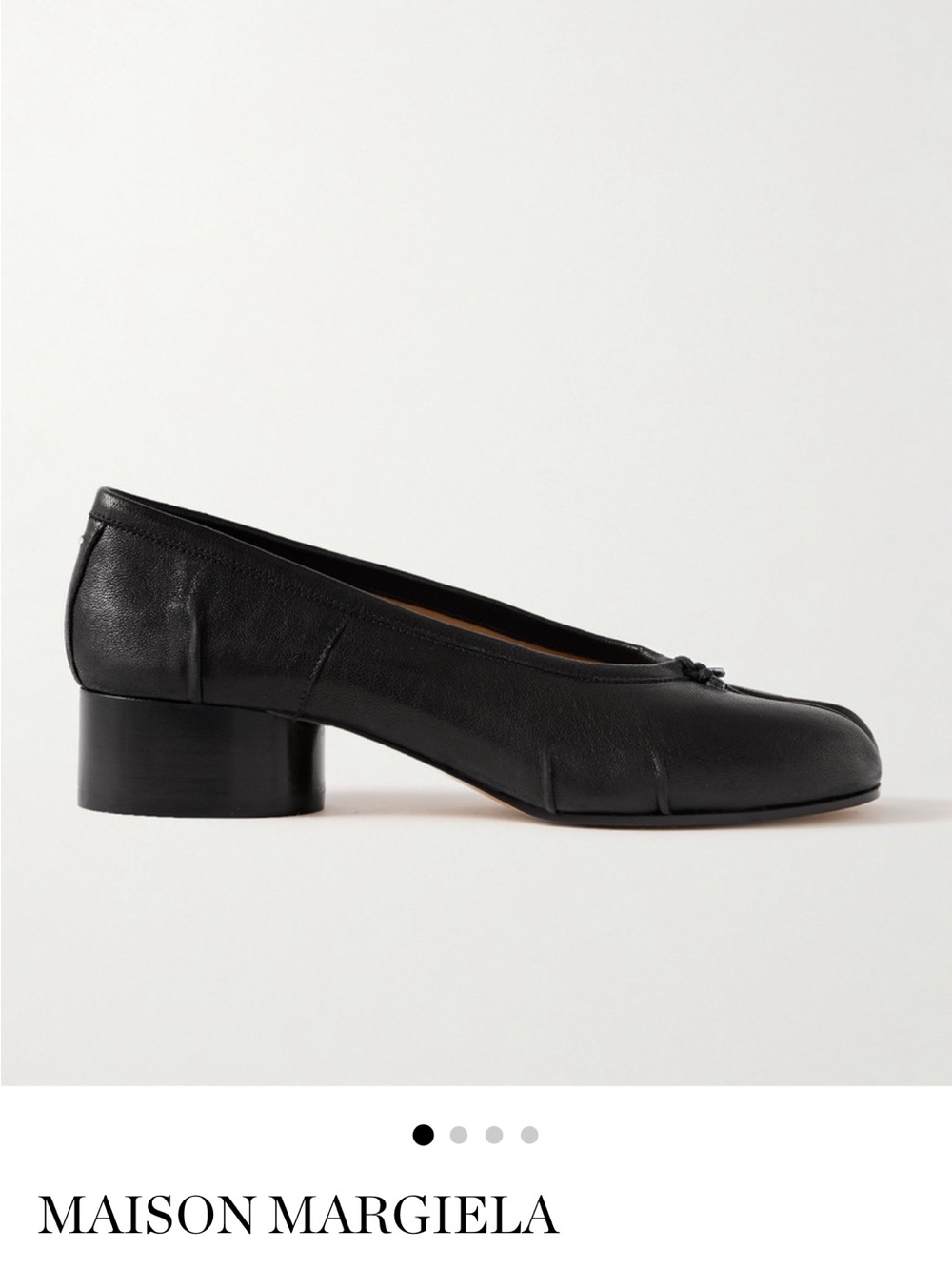 NEW with tags Maison Martin Margiela Black Tabi Ballerina